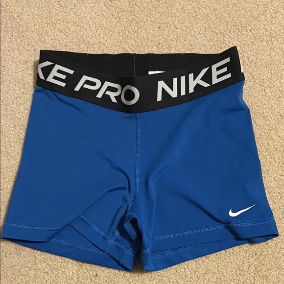 Nike Pants - Nike Pro Blue Athletic Shorts